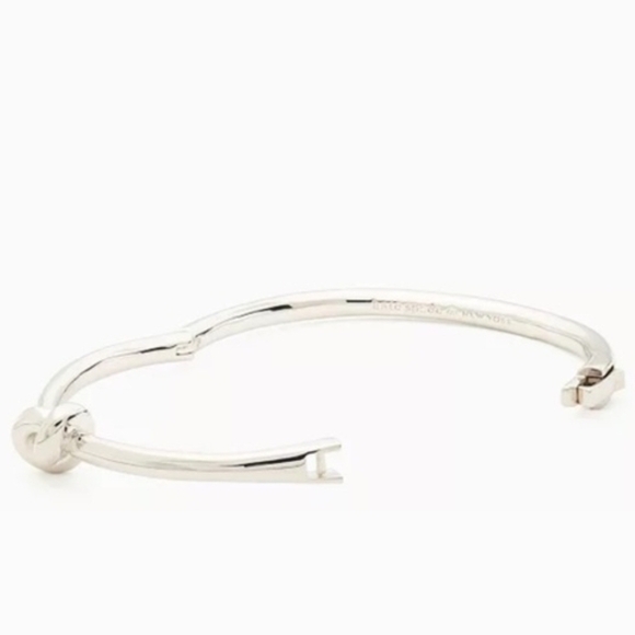 🩶🔹️Kate Spade🔹️ Sailor's Knot Hinge Bangle Silver [$79] - Picture 3 of 5